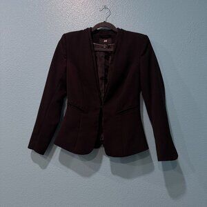 H&M Black Blazer Women Size 6